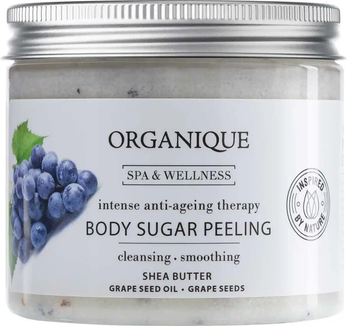 Organique Grape anti-ageing Peeling cukrowy do ciała 200 ml