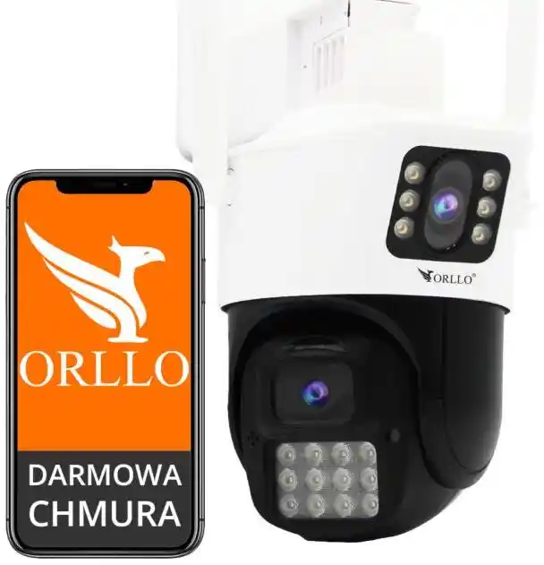 Orllo Kamera IP Z19 dual obrotowa zewnętrzna Wi-Fi 2Mpx