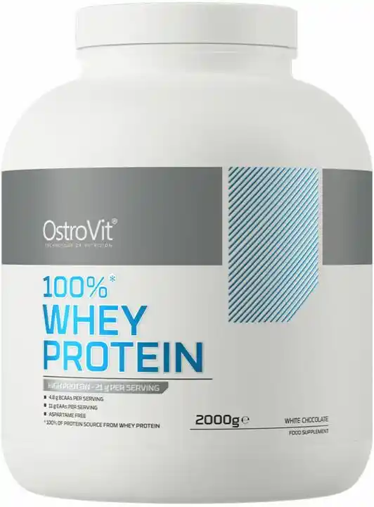 Ostrovit 100 procent Whey Protein biała czekolada - 2000g