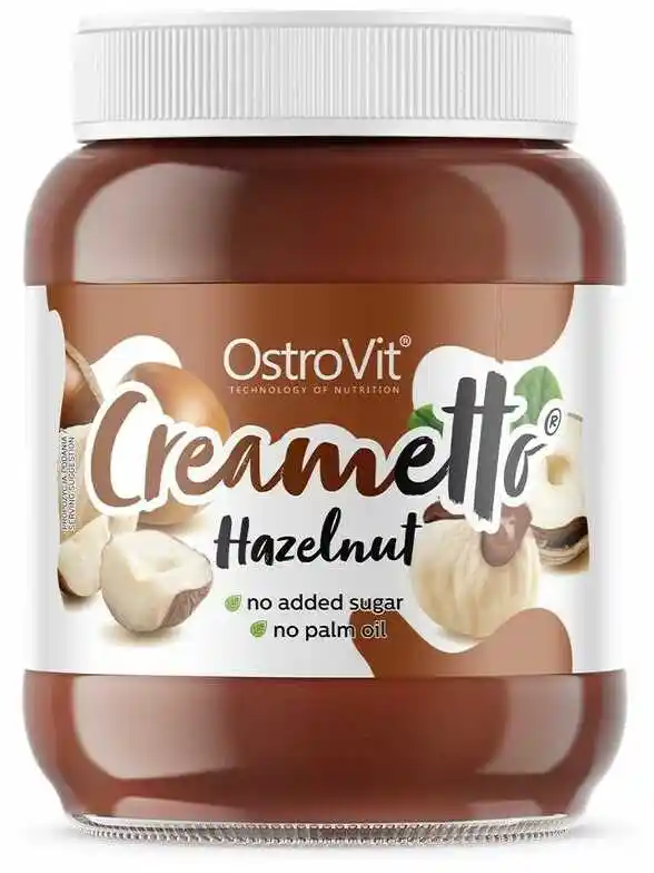 OstroVit Creametto 350g Hazelnut Krem orzechowy bez cukru