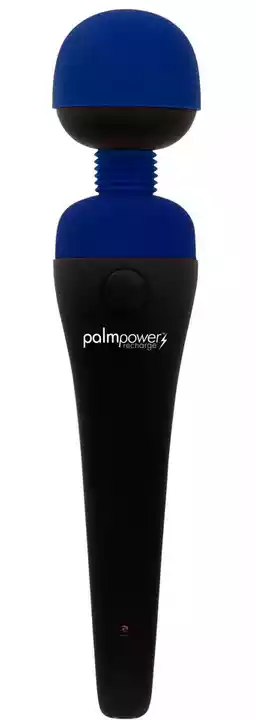 PalmPower recharge - akumulatorowy wibrator do masażu (niebieski)