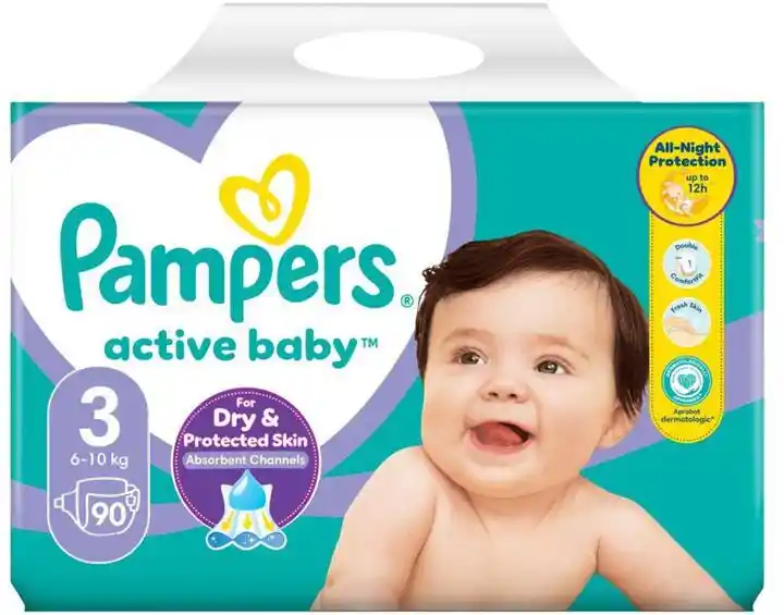 Pampers Active Baby 3 pieluchy 6-10kg 90szt