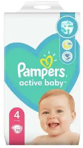 Pampers Active Baby 4 pieluchy 9-14kg 132szt