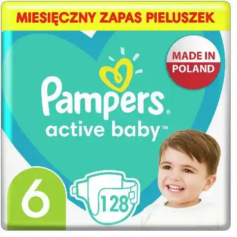 Pampers Active Baby 6 pieluchy 13-18kg 128szt