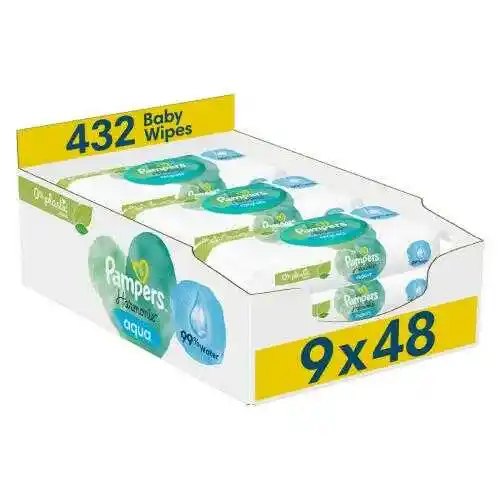 Pampers Chusteczki nawilżane Harmonie Aqua 432szt