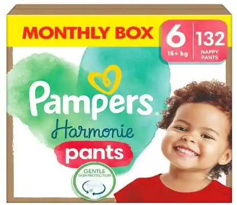 Pampers Harmonie 6 pieluchomajtki 15kg+ 132szt