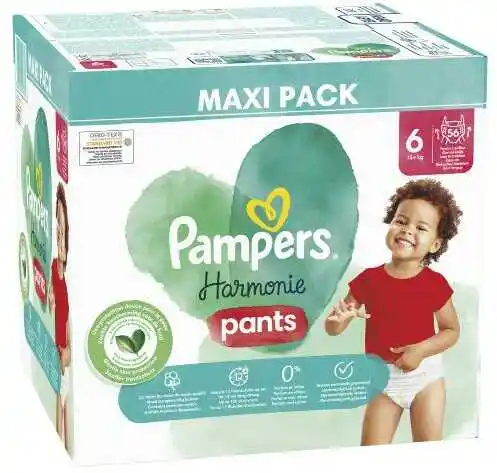 Pampers Harmonie 6 pieluchomajtki 15kg+ 56szt