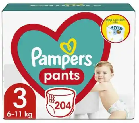 Pampers Premium Care 3 Pants pieluchomajtki 6-11kg 204szt