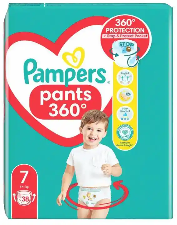 Pampers Premium Care 7 Pants pieluchomajtki 17kg+ 38szt