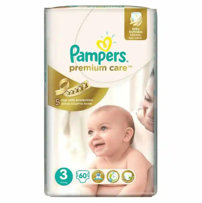 Pampers Premium Care pieluchy 4-9kg 60szt