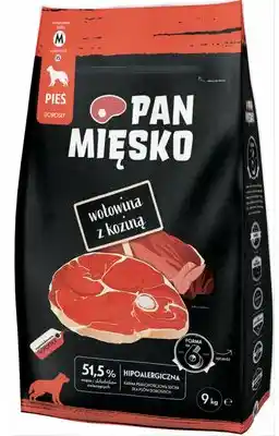 Pan Mięsko Medium wołowina z koziną - 9 kg