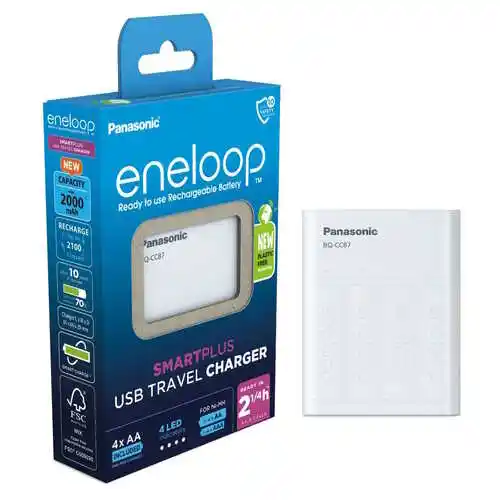 Panasonic Eneloop ładowarka BQ-CC87 4szt 1900mAh BK-3MCCE