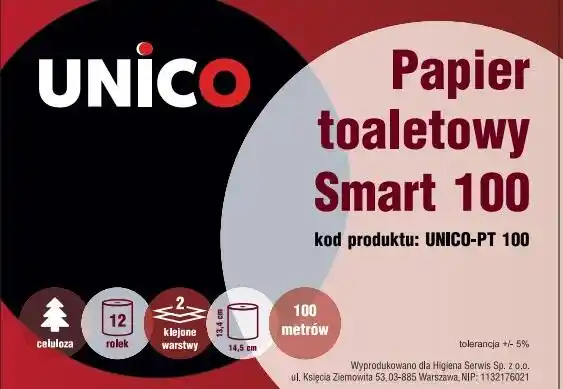 Papier toaletowy Smart T100 2w celuloza A12