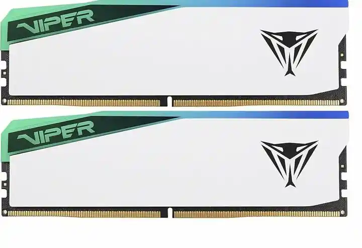 Patriot Pamięć DDR5 Viper Elite 5 RGB 64GB/6200 2x32 CL42 biała PVER564G62C42KW