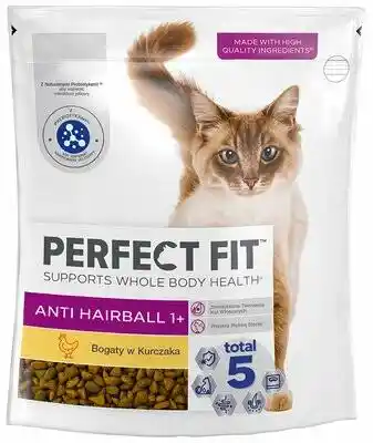 Perfect Fit Anti Hairball 1 plus z kurczakiem - 750 g karma sucha