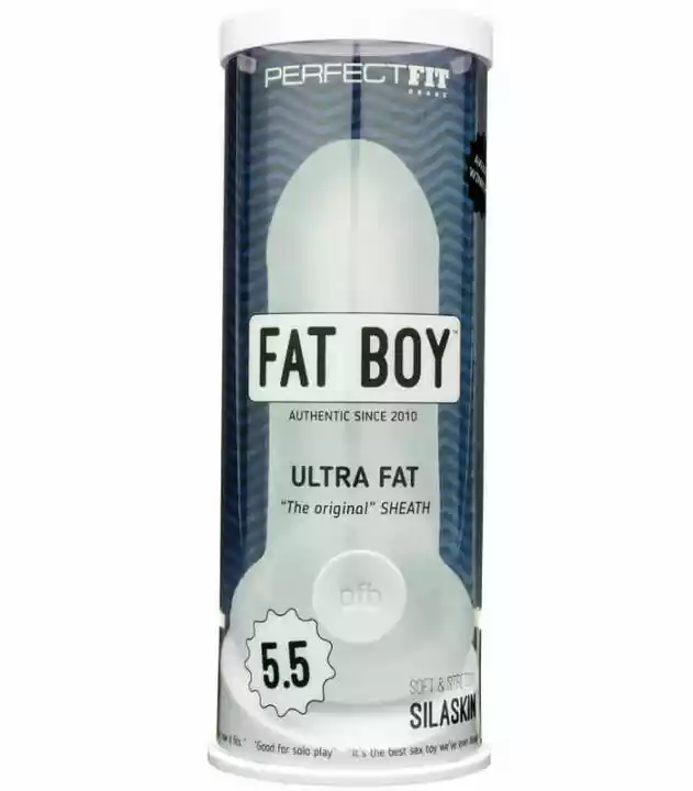 Perfect Fit Fat Boy Original Ultra Fat - nakładka na penisa (15cm) - mlecznobiała