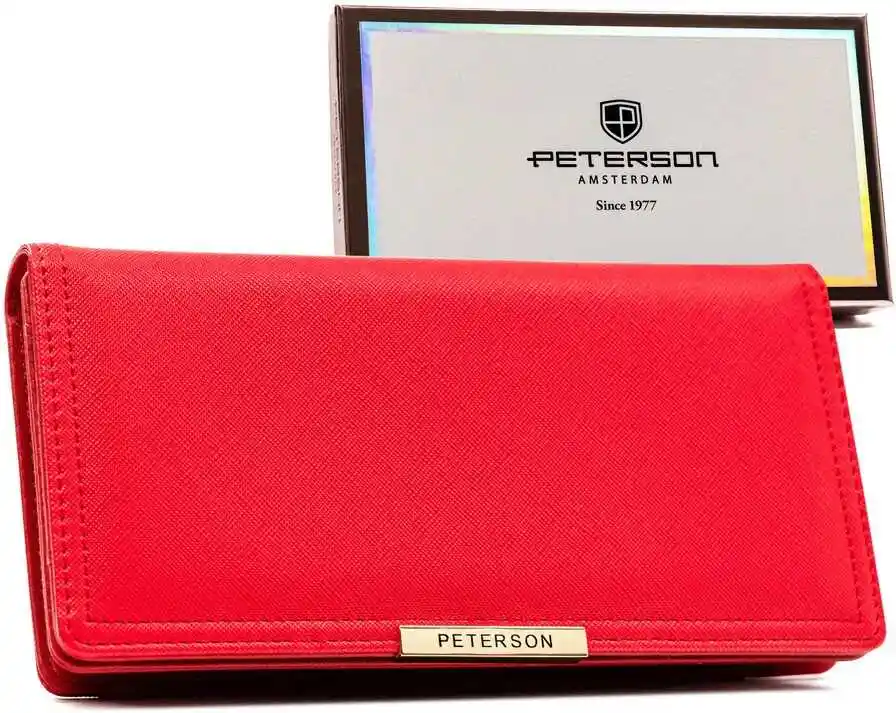 Peterson Portfel damski PTN 005-SAF czerwony