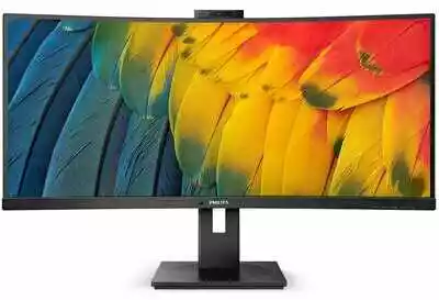 Philips 34B1U5600CH/00 z wysuwaną kamerą internetową 34 cale UWQHD VA 120Hz 4ms Zakrzywiony monitor LED