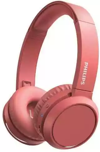 Philips BASS+ TAH4205RD/00 Nauszne Bluetooth 5.0 Czerwony Słuchawki bezprzewodowe