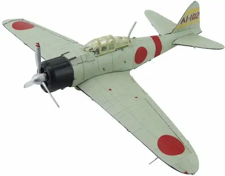 Piececool Puzzle Metalowe Model 3D - Samolot Mitsubishi A6M