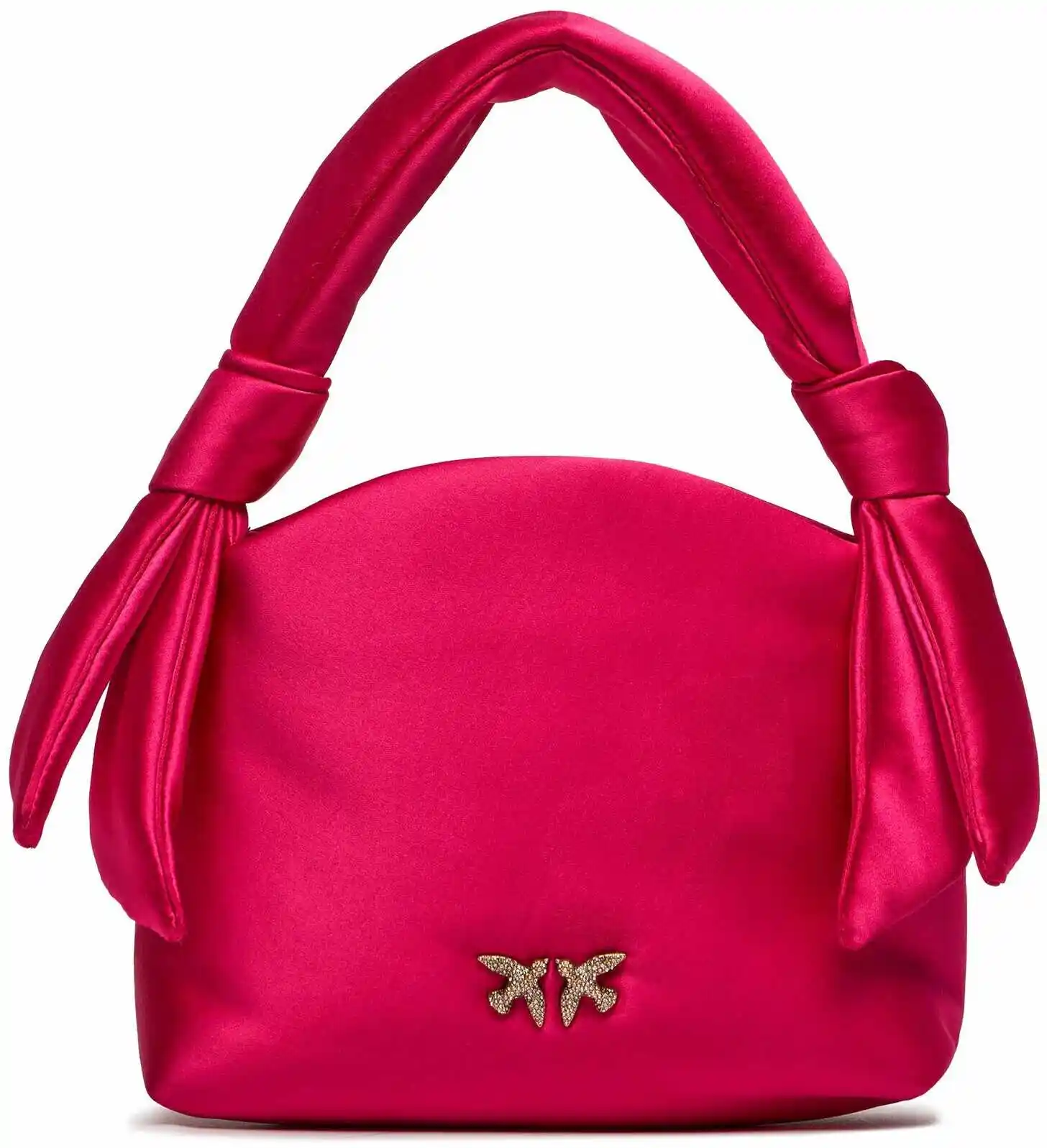 Pinko Torebka Knots Mini Pouch Satin PE 24 PLTT 102770 A1KA Różowy