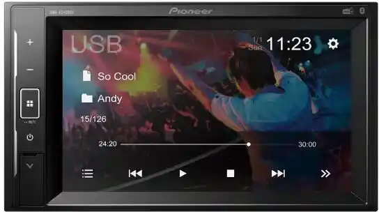 Pioneer DMH-A240DAB z USB 6,2 4x50W Bluetooth Radioodtwarzacz samochodowy 2DIN