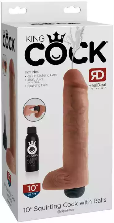 Pipedream King Cock Penis z Wytryskiem 25,4cm Cielisty