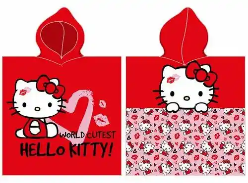 Ponczo dziecięce Hello Kitty Najsłodsze na Świecie 55x110cm