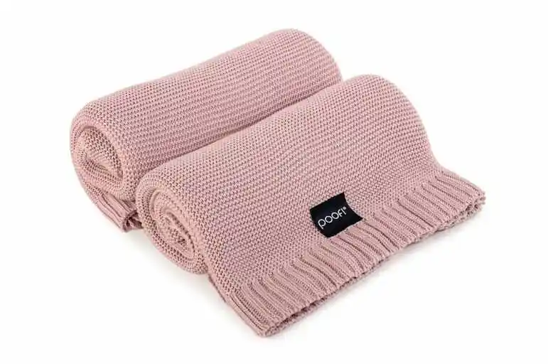 Poofi Kocyk bambusowy Pure Vintage Pink