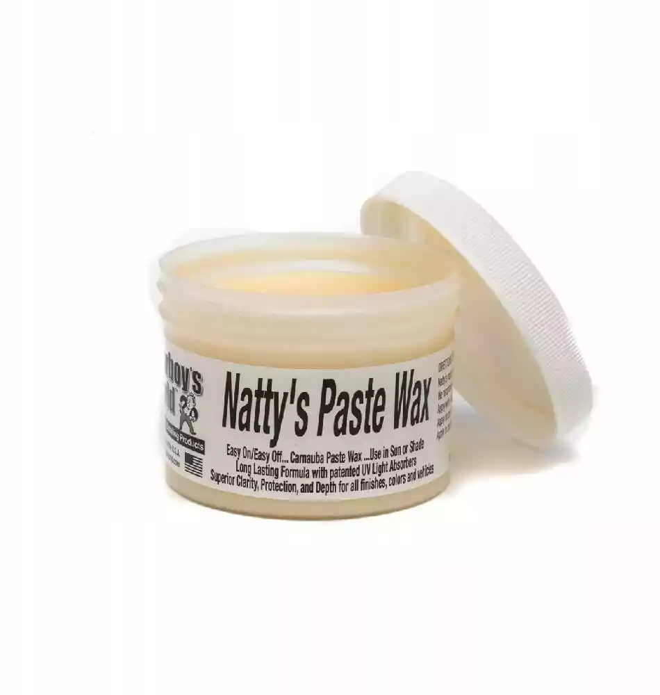 Poorboys World Nattys Paste White Wax - wosk naturalny jasne lakiery 235ml