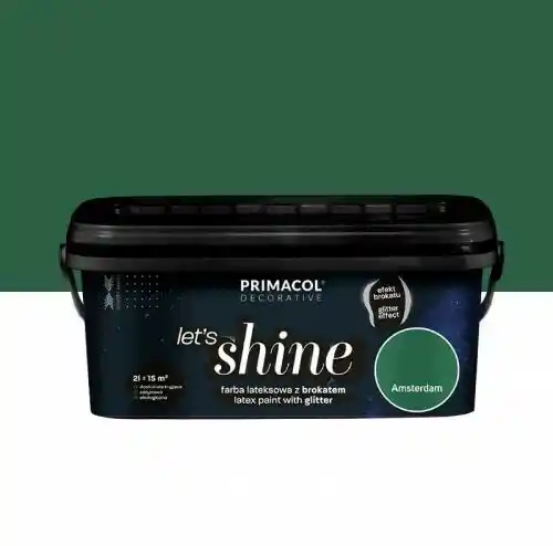 Primacol DECORATIVE Farba Let s shine 2 l Amsterdam - Farba z brokatem