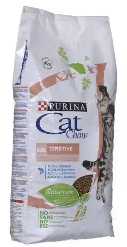 Purina Cat Chow Sensitive Karma z łososiem 15kg sucha