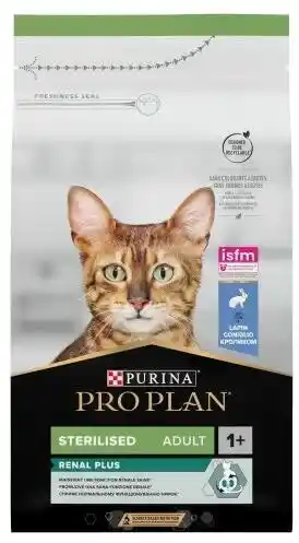 Purina Nestle PURINA Pro Plan Sterilised Renal Plus Królik - sucha karma dla kota - 1.5 kg