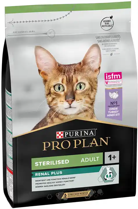 PURINA Sterilised Adult Renal Plus indyk - 3 kg karma sucha