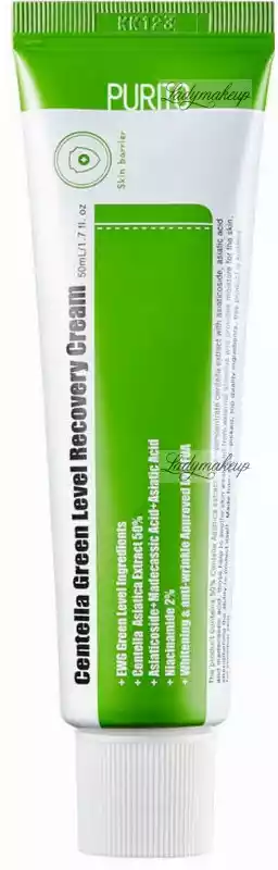 PURITO Centella Green Level Recovery Cream-Regenerujący krem z wąkroty azjatyckiej 50ml