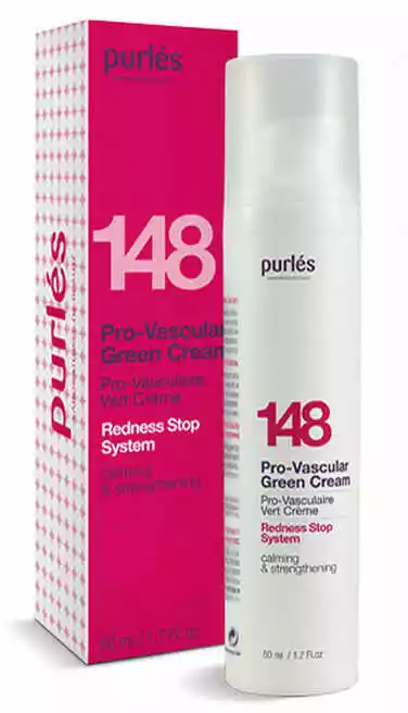 Purles 148 Pro-Vascular Green Cream Zielony krem do skóry naczyniowej 50ml