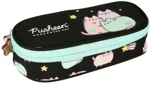 Pusheen Piórnik szkolny jednokomorowy czarny