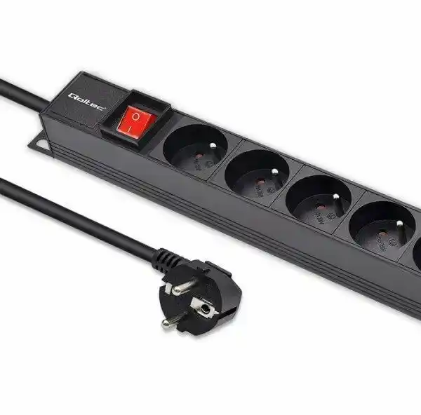 Qoltec Listwa zasilająca PDU do RACK 16A 16xFRENCH Pionowa 1.8m