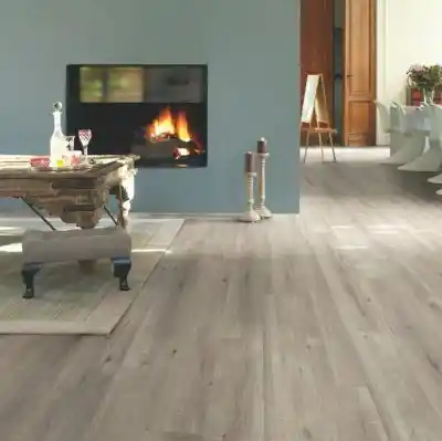 Quick Step - Panele Laminowane Panele podłogowe Impressive Ultra IMU1858 Dąb ze śladami cięcia piłą szary AC5/12mm