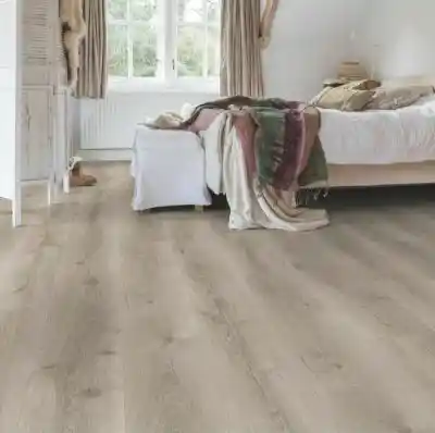 Quick Step - Panele Laminowane Panele podłogowe Majestic MJ3552 Dąb Pustynny Szczotkowany Szary AC4/9,5mm