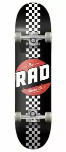 Rad Board Checker Stripe Deskorolka 8 Black