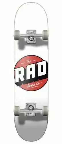 Rad Board Logo Progressive Deskorolka 8 White