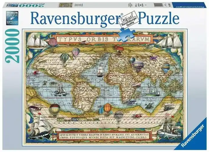 Ravensburger PUZZLE 2000 Dookoła świata