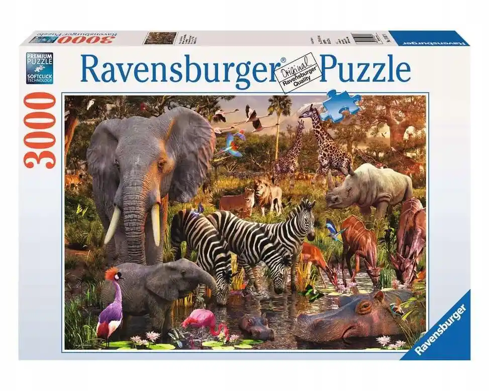 Ravensburger Puzzle 3000el Zwierzęta Afryki