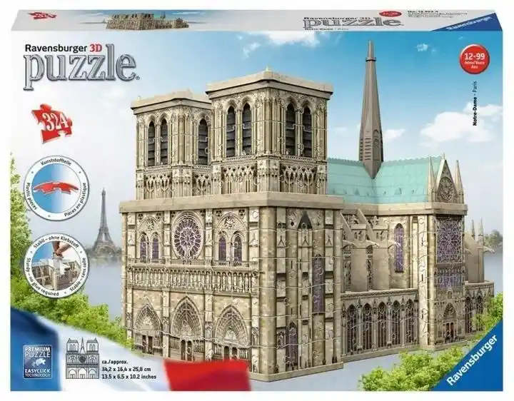 Ravensburger Puzzle 3D Katedra Notre-Dame 324 elem