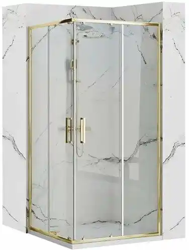 Rea -K6440 Punto Gold Kabina bez brodzika 90x90x190 szk?o transparent