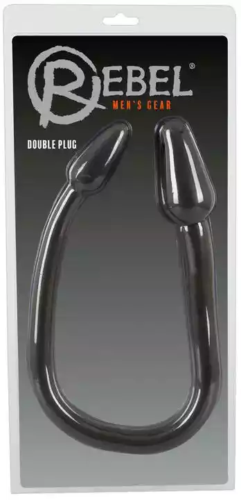 Rebel Double Plug - dildo analne z podwójnym stożkiem (czarny)