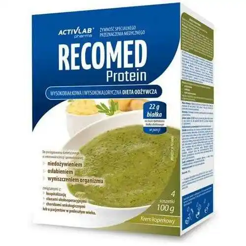 RECOMED Protein Proszek o smaku kremu koperkowego 4 saszetki