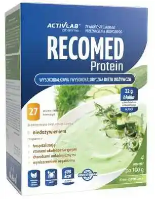 RECOMED Protein Proszek o smaku kremu ogórkowego 4 saszetki