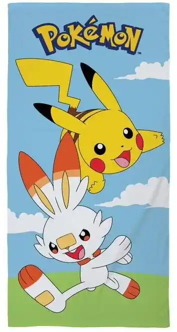 Ręcznik Pokemon Pikachu And Scorbunny